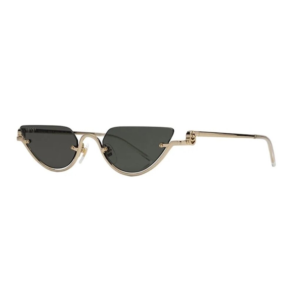 NEW GUCCI SUNGLASSES GOLD WOMEN CAT EYE EYEWEAR GUCCI GG1603S 001 - Picture 2 of 4